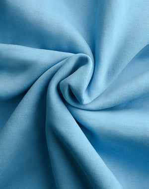 Unisex Zip Hoodie in Ice Blue – Comfortable Cotton-Polyester Blend for Everyday Wear, True to Size, Versatile Design 5