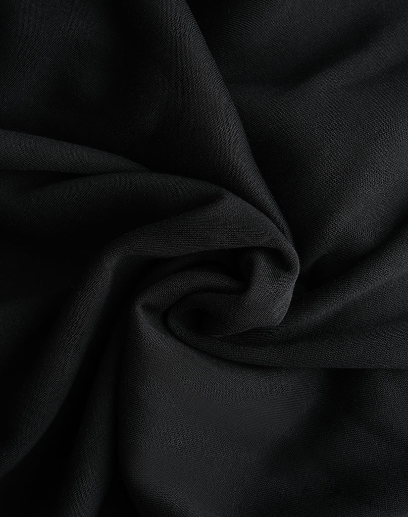 Men's Black Open Leg Joggers - Comfortable Cotton Blend Sweatpants with True Fit for All-Day Wear 4