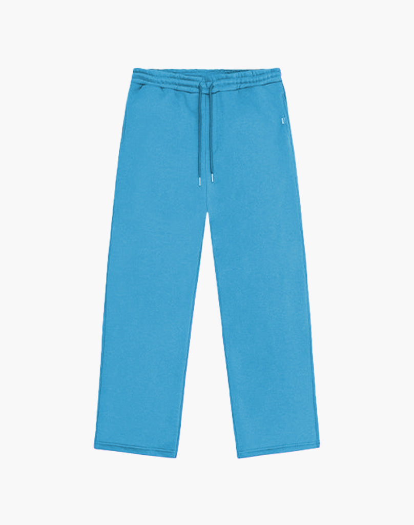 Unisex Aqua Blue Joggers – Comfortable Cotton Blend Open Leg Track Pants for Casual Wear 0