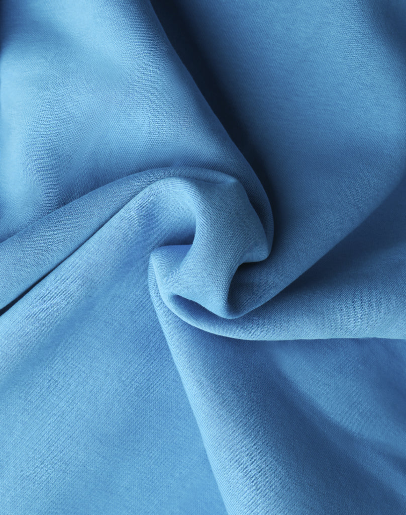 Unisex Aqua Blue Joggers – Comfortable Cotton Blend Open Leg Track Pants for Casual Wear 5