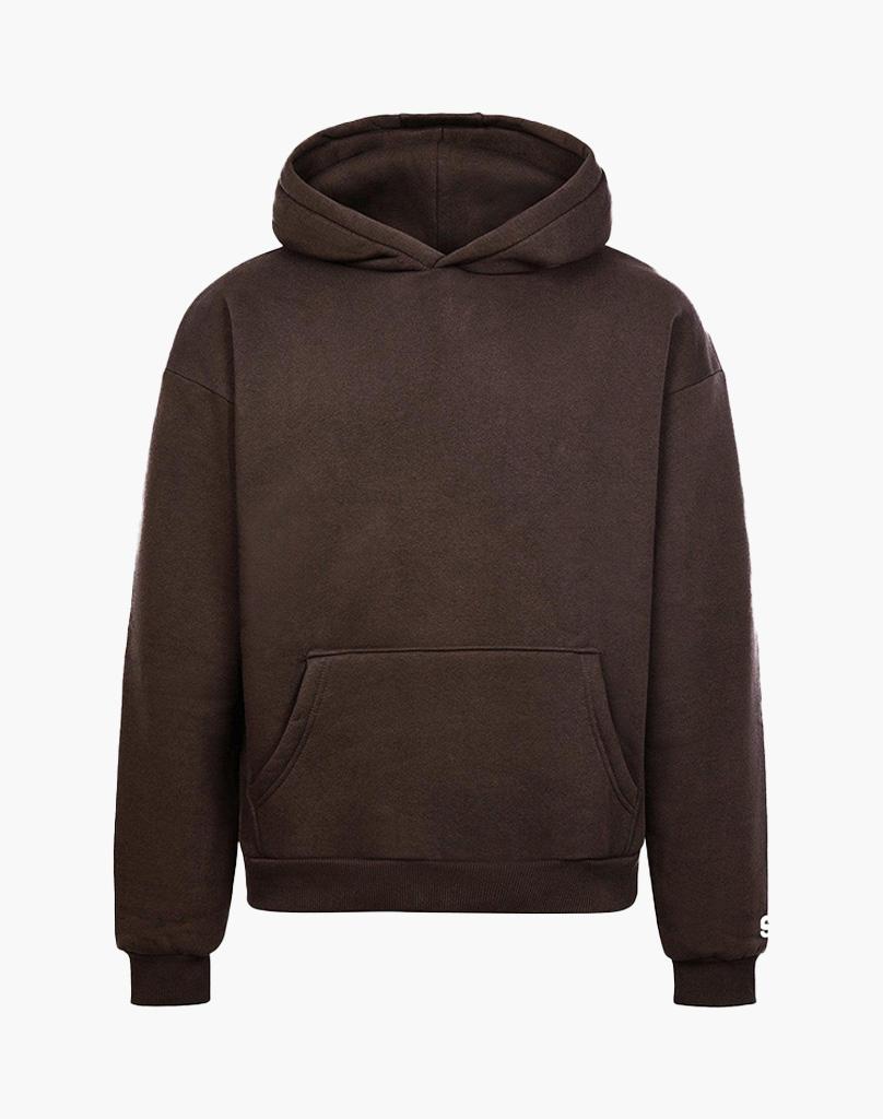 Unisex Brown Hoodie, 70% Cotton 30% Polyester, True to Size Fit for Comfort and Style 0