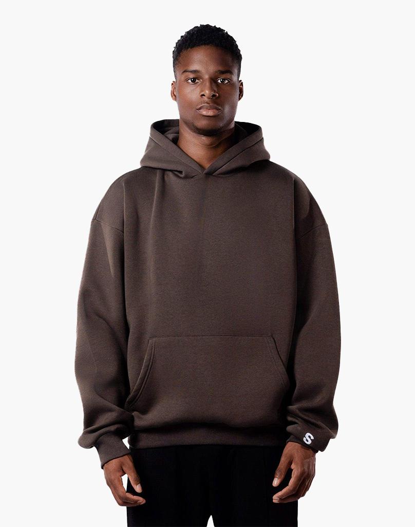 Unisex Brown Hoodie, 70% Cotton 30% Polyester, True to Size Fit for Comfort and Style 1