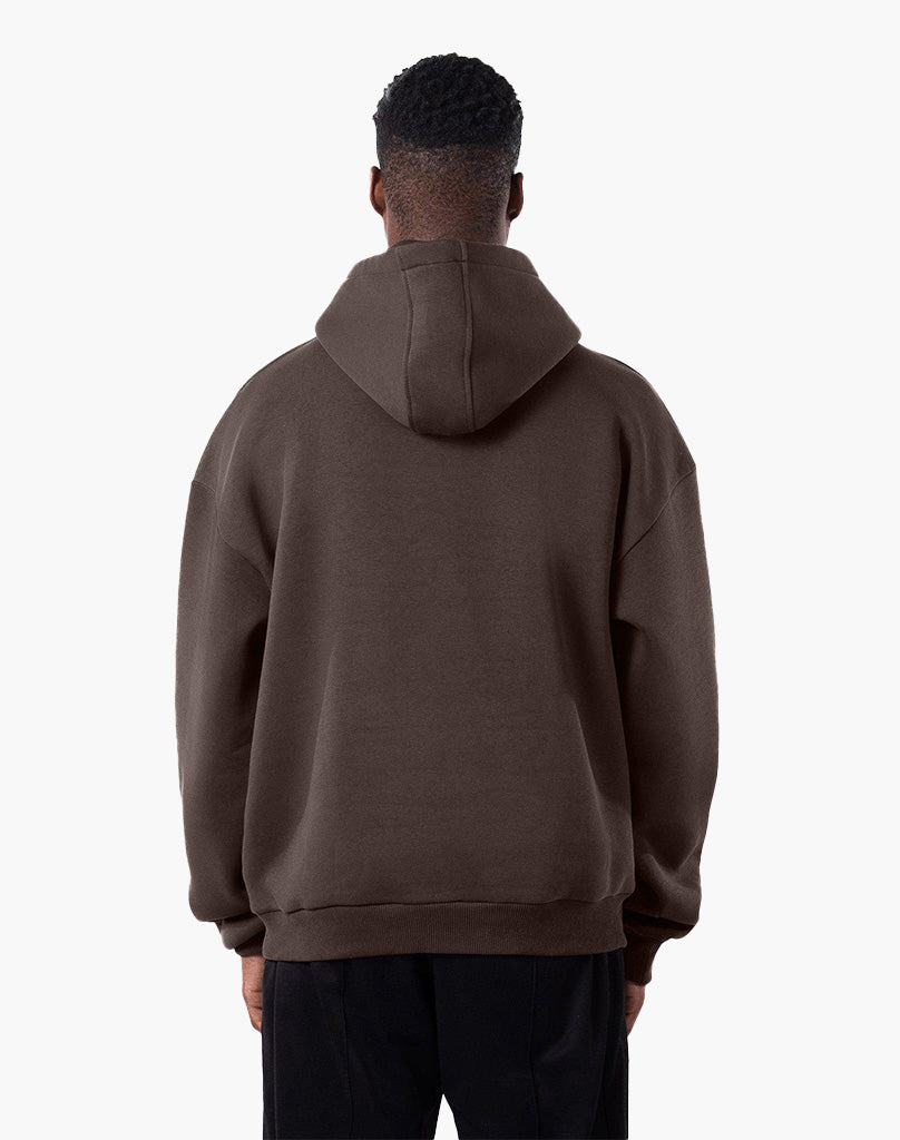 Unisex Brown Hoodie, 70% Cotton 30% Polyester, True to Size Fit for Comfort and Style 3