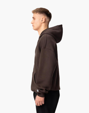 Unisex Brown Zip Hoodie - Soft Cotton Blend with True to Size Fit for Everyday Comfort 3