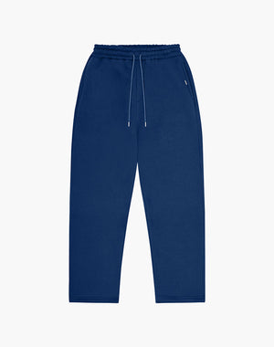 Unisex Dark Blue Jogger Pants - Comfortable Cotton-Polyester Blend Sweatpants for Everyday Wear 0