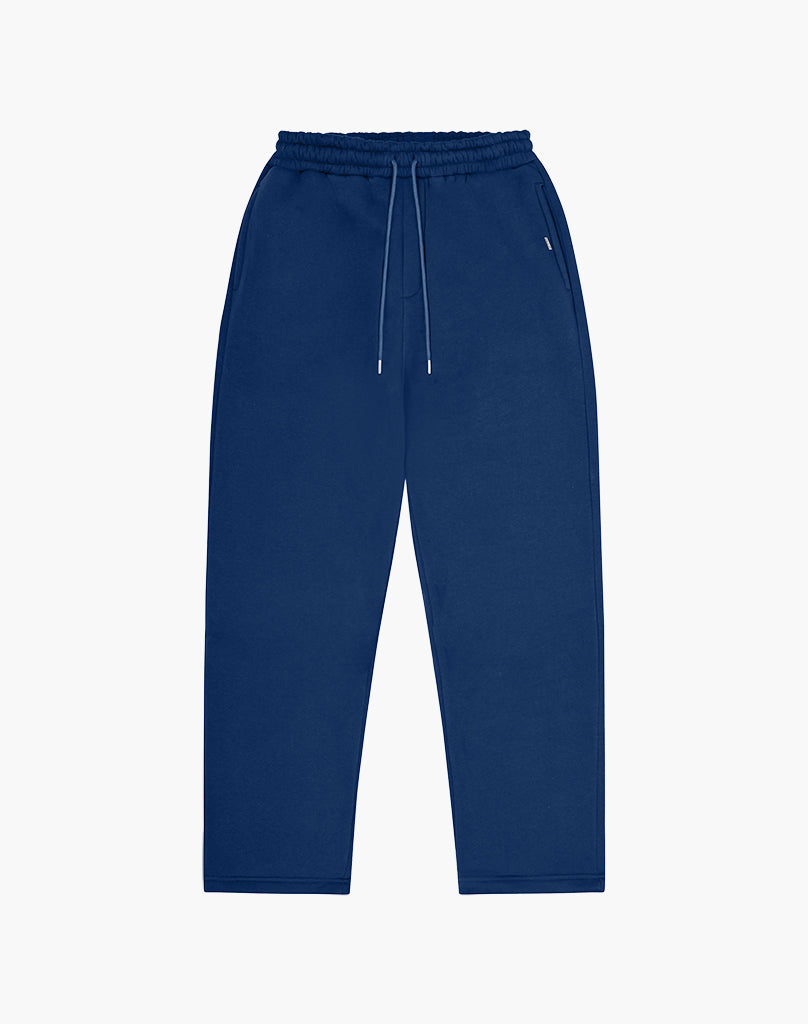 Unisex Dark Blue Jogger Pants - Comfortable Cotton-Polyester Blend Sweatpants for Everyday Wear 0
