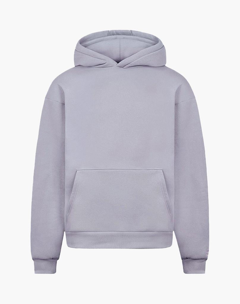 Unisex Grey Hoodie – Soft Cotton-Polyester Blend, True to Size, Comfortable for Casual Wear 0