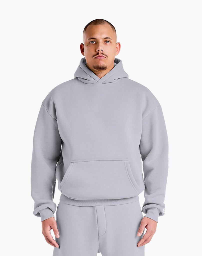 Unisex Grey Hoodie – Soft Cotton-Polyester Blend, True to Size, Comfortable for Casual Wear 1