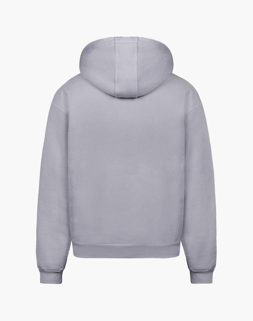 Unisex Grey Hoodie – Soft Cotton-Polyester Blend, True to Size, Comfortable for Casual Wear 2