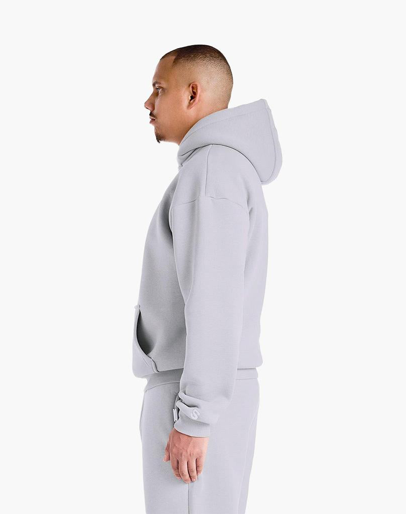 Unisex Grey Hoodie – Soft Cotton-Polyester Blend, True to Size, Comfortable for Casual Wear 3