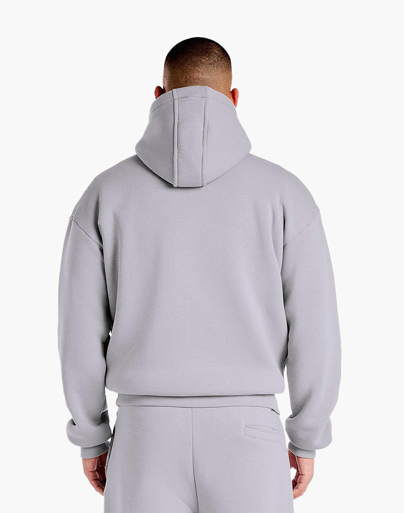 Unisex Grey Hoodie – Soft Cotton-Polyester Blend, True to Size, Comfortable for Casual Wear 5