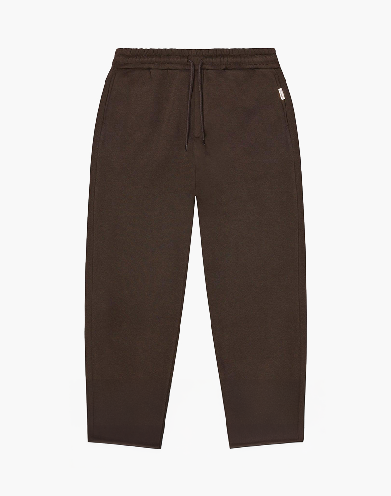 Unisex Open Leg Joggers in Brown – Comfortable Cotton-Polyester Blend Sweatpants for Everyday Wear 0
