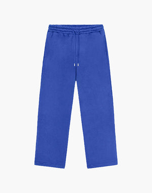 Unisex Open Leg Joggers in Royal Blue – Comfortable Cotton-Polyester Blend Sweatpants for Casual Wear and Workouts 0