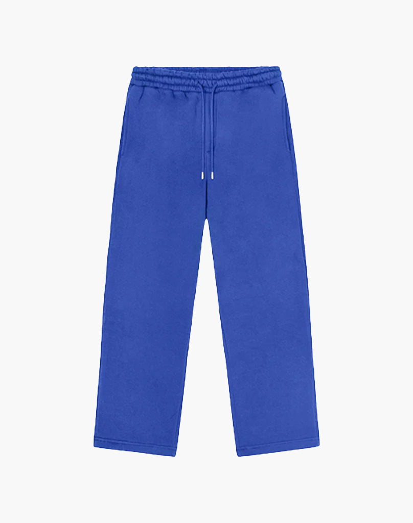 Unisex Open Leg Joggers in Royal Blue – Comfortable Cotton-Polyester Blend Sweatpants for Casual Wear and Workouts 0