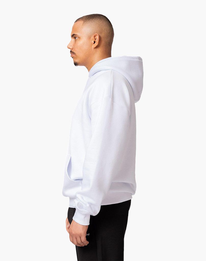 Unisex White Hoodie – 70% Cotton Blend, True to Size, Comfortable Fit for Everyday Wear 3