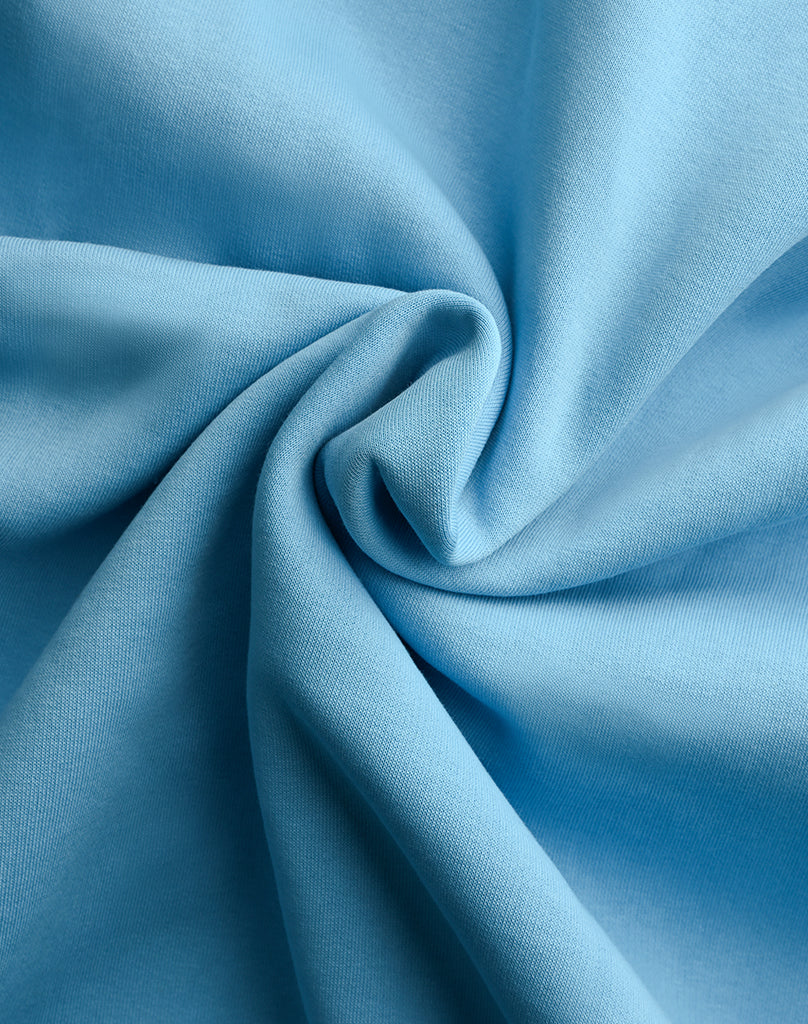 Unisex Zip Hoodie in Ice Blue – Comfortable Cotton-Polyester Blend for Everyday Wear, True to Size, Versatile Design 5