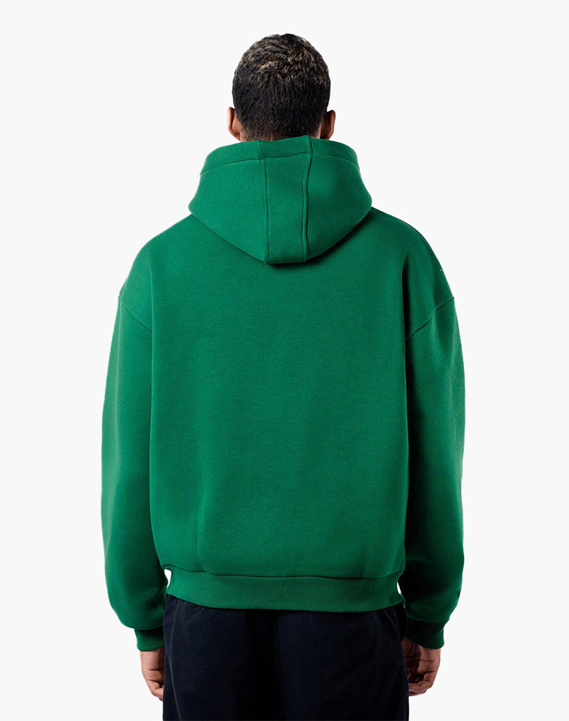 Unisex Zip Hoodie in Wood Green – Comfortable Cotton-Polyester Blend, True to Size, Perfect for Casual Wear 3
