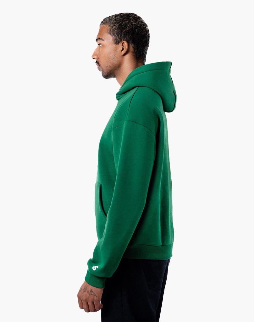 Unisex Zip Hoodie in Wood Green – Comfortable Cotton-Polyester Blend, True to Size, Perfect for Casual Wear 4